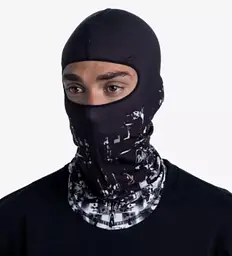 Балаклава Buff MICROFIBER BALACLAVA phys black Чорний-Білий