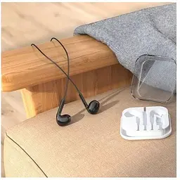 Навушники Hoco crystal earphones with mic M1 Max 3.5мм білі - мініатюра 7