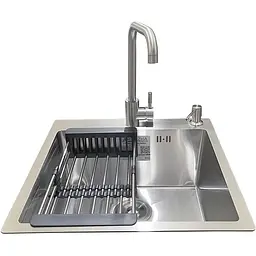 Комплект мийка + змішувач Romzha Arta U-450S (B) - мініатюра 2