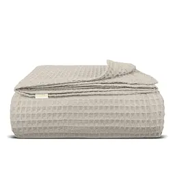 Плед-покривало Cosas Bronze Greek Waffle вафельний 110х140 см пісочний (Blanket_35Bronze_GreekWaffle_110x140)