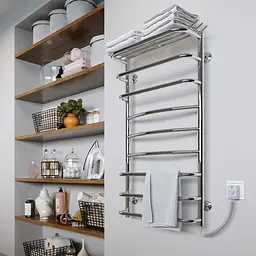Електрична рушникосушарка Kosser Канна 800x400/7 ЕR рег. ДК04ER, Хром, Праве - мініатюра 3