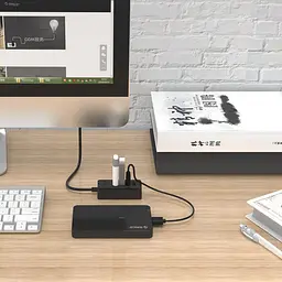 USB-хаб ORICO USB 2.0 4 порти (W5P-U2-030-BK-PRO) - мініатюра 4