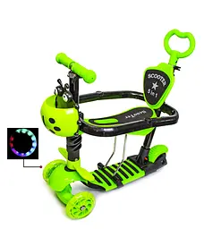 Самокат 5 в 1 Scale Sports Від 2-8 років Зелений 000248247 - мініатюра 2
