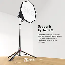 Стійка для світла складна Ulanzi AT-05 2M Heavy Duty Foldable Light Stand(48-200cm) Black (T083) - мініатюра 10