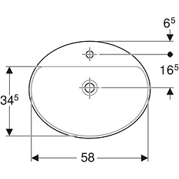 Раковина Geberit VariForm 60 500.727.01.2, Білий - мініатюра 2