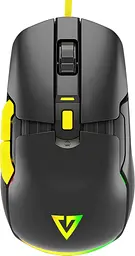 Мишка Modecom Jager Volcano, ігрова, 12400dpi., 7кн.,RGB, Hot-Swap, custom., чорна