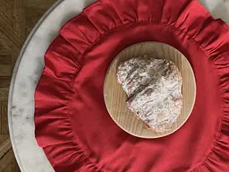Серветка сервірувальна з рюшами Ecotton 43х43 водовідштовхуюча Red (25584) - мініатюра 5