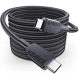 Кабель Anker 310 USB-C to USB-C - 0.9m 240W Nylon Black (6962728)