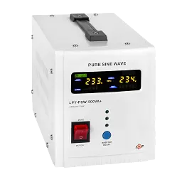 ДБЖ з правильною синусоїдою LogicPower 12V LPY-PSW-500VA+ (350 Вт) 5A/10A - мініатюра 3