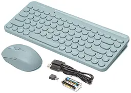 Комплект (Клавіатура та Миша) A4Tech FG3200 Air Wireless Blue - мініатюра 4