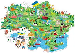 Пазл Мапа України Dodo 300267 Різнокольоровий shop (4823115906526) - мініатюра 2