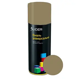 Фарба (емаль) аерозольна SLIDER color 6040 світло-оливкова мат. 400 мл 000023340 - мініатюра 1
