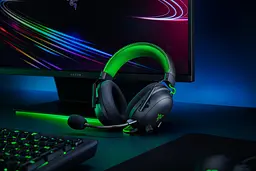 Гарнітура Razer Blackshark V2 + USB Mic Enhancer SE Black/Green (RZ04-03230200-R3M1) - мініатюра 2