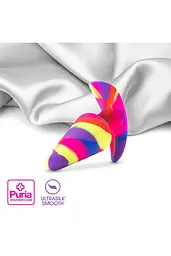 Анальная пробка с вибрацией Blush Avant Free Spirit, 12,7 см, радужный - миниатюра 4
