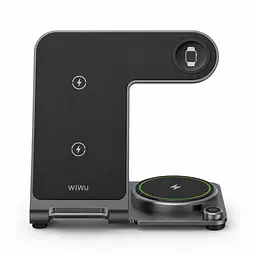 WiWU WI-W005 — бездротова зарядна станція 3 в 1 для iPhone, Apple Watch та AirPods