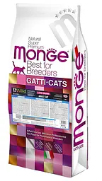 Сухий корм MONGE BWILD CAT LOW GRAIN Низькозерновий для дорослих кішок з анчоусами 10 кг