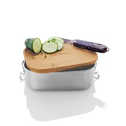 Контейнер для їжі Tatonka Lunch Box I 800 Bamboo Сірий - мініатюра 2