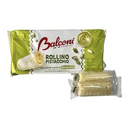 Бисквитные рулетики Balconi Rollino Pistacchio 222 г