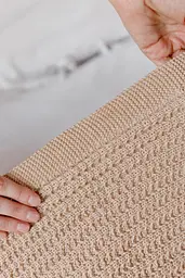 Плед 120х200 см COTTON бежевий (039527) - мініатюра 3