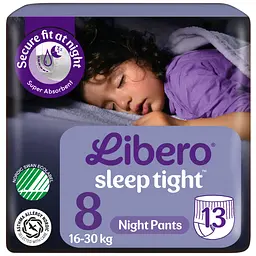 Підгузки-трусики Libero Sleep Tight 8 (16-30 кг), 13 шт.