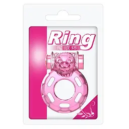 Ерекційне кільце Baile Cock Ring Bear 4.5 см рожевий - мініатюра 7