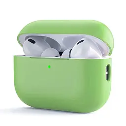 Силіконовий чохол для навушників Apple AirPods Pro 2 2022, Silicone Case, зелений, захисний чохол, ультратонкий і легкий, захист від подряпин, пилу та ударів, м"який силікон, ArmorStandart (ARM64536)