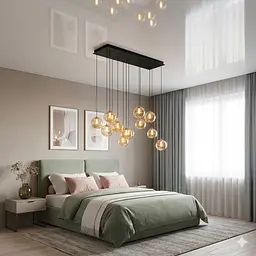 LED люстра каскадна Levistella 999150F-11 AB+AM модерн 22 W на 11 плафонів - мініатюра 5