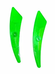 Катафоти (світловідбивачі) на шпиці колеса велосипеда промінь салатовий (G0002113) - мініатюра 2