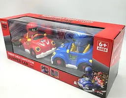 Ігра змагання набір машинок (13см) для тарана на радіокеруванні Battle Bumper Car Pop-up Doll UKC - мініатюра 5