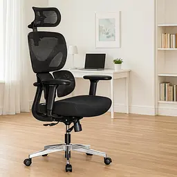 Крісло Mealux D1 Duo Air Fabric Black (HF-D1 Duo F/B) - мініатюра 2
