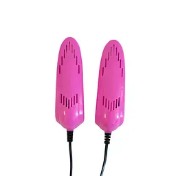 Електросушарка для взуття Shoes Dryer 220В 10W, рожева, розмір 16×5×4 см - мініатюра 4