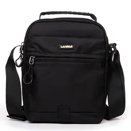 Чоловіча сумка-планшет Lanpad чорний (LAN7669 black) - мініатюра 2