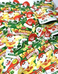 Желейні цукерки Cokoc 5D Peelable Gummies Mixed Fruit Christmas 60г - мініатюра 6