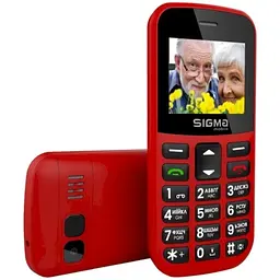 Мобільний телефон mobile Comfort 50 Easy Type-C, Red Sigma teh0020346 - мініатюра 2