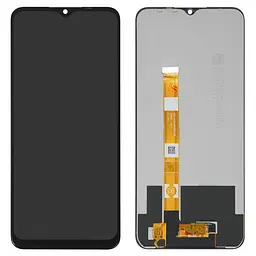 Дисплей для Oppo A15, A15s, чорний, без рамки, .