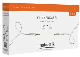 Аудиокабель AUX Mini-Jack Inakustik Star 3,5mm Mini Jack - 3,5mm Mini Jack 3m - мініатюра 2