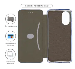 Чохол-книжка ArmorStandart G-Case для OPPO A18 4G / A38 4G Blue - мініатюра 3