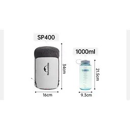 Спальник з натуральним пухом Naturehike Snowbird CNK2550WS014, p-р L, темно-коричневий 400 г - мініатюра 7