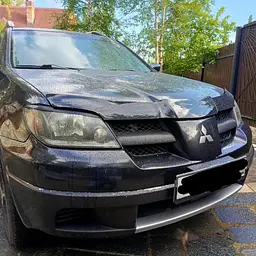 Дефлектор капоту мухобійка для Mitsubishi Outlander 2001-2007 Євро Кріплення (Vip Tuning) - мініатюра 2