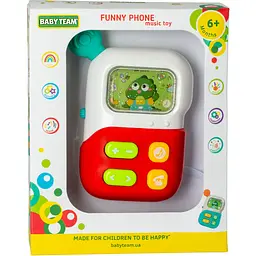 Іграшка музична Baby Team Веселий телефон (8655_червоний) - мініатюра 3