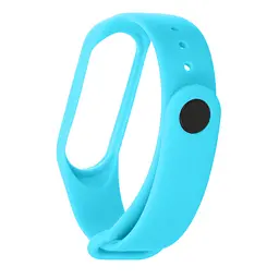 Силіконовий ремінець для фітнес браслетів Xiaomi Mi Band 3/4, Silicone, sky blue, зі зручною застібкою, на фітнес трекер та смарт годинник, ArmorStandart (ARM71894) - мініатюра 2