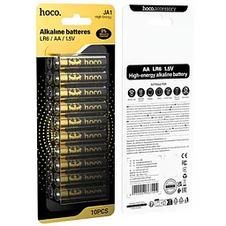 Батарейки Hoco JA1 AA (LR6) Alkaline 10 pcs Black - мініатюра 2