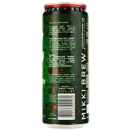 Пиво Mikki Brew Joker, світле, нефільтроване, 8%, з/б, 0,33 л - мініатюра 2