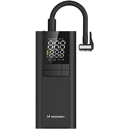 Автомобільний портативний компресор Wozinsky WPEP-8000 150 PSI, Power Bank 8000 мАг, Чорний