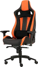 Геймерське крісло GT Racer чорне з помаранчевим (X-0715 Black/Orange) - мініатюра 3