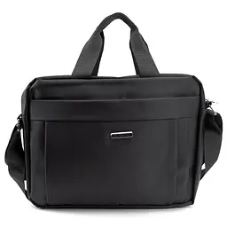 Сумка-портфель чоловіча текстильна для ноутбука 13'' та документів Tiding Bag M56-3813A чорна - мініатюра 3