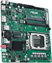 Материнcька плата Asus PRO H610T D4-CSM s1700 H610 2xDDR4 M.2 HDMI DP LVDS Thin mITX - мініатюра 3