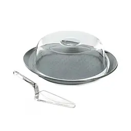 Тортівниця Guzzini Feeling з лопаткою сірий 28 см (11260092)