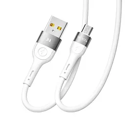 Кабель для подзарядки USB Ridea RC-XS51 X-Silicone USB-MicroUSB 60W 20V/3A 1.2 м Белый - миниатюра 5