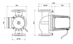 Циркуляційний насос Thermo Alliance LPS LPA40-16-700 фланцевий LPA4016700 - мініатюра 4